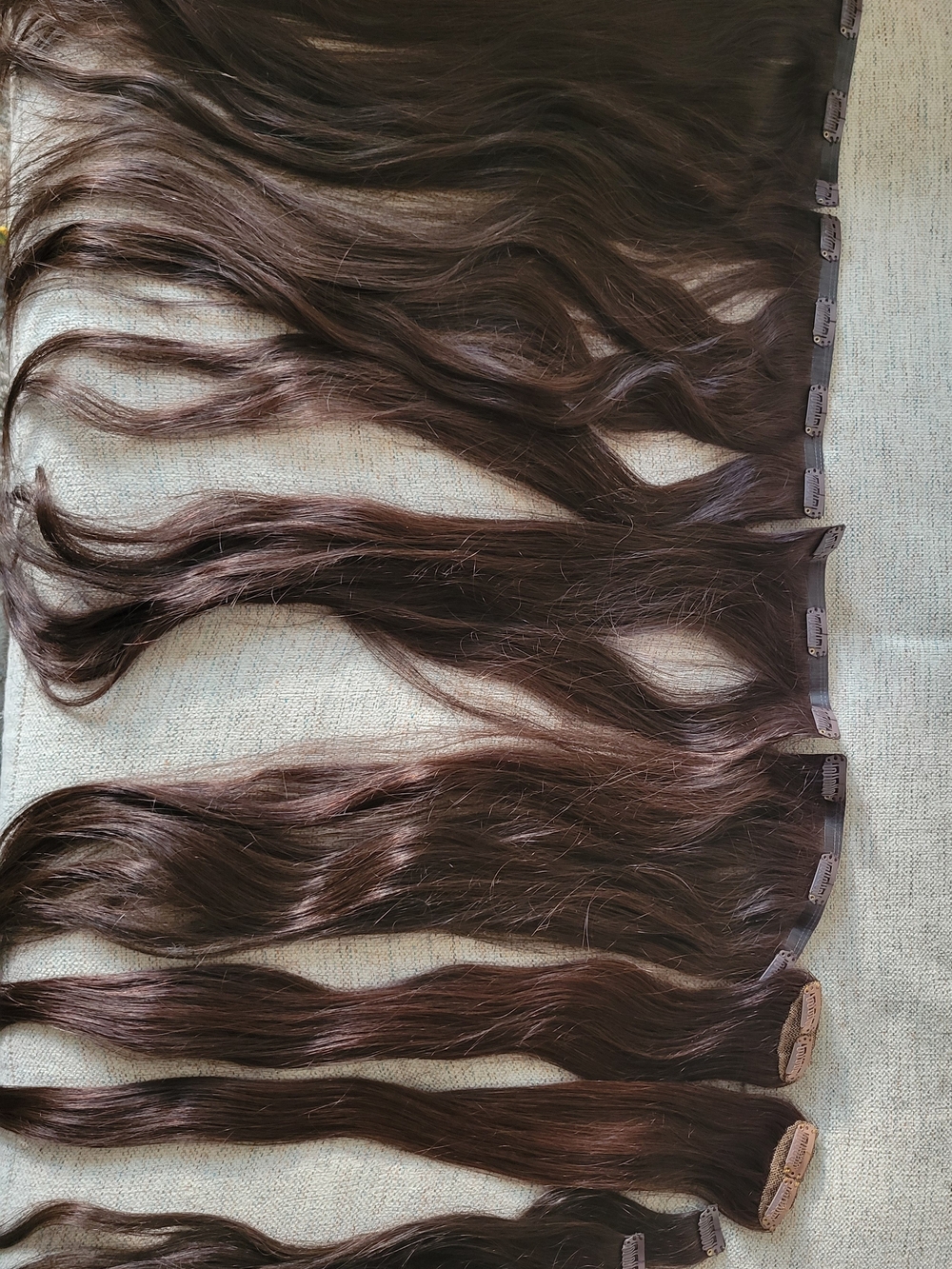 Clip-In Hair Extensions - Natural Dark Brown